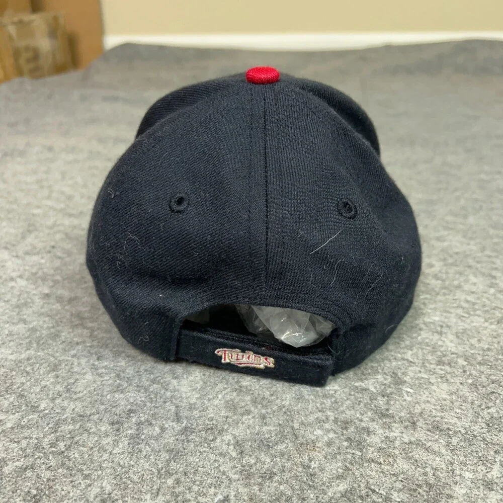Minnesota Twins Men Hat Adjustable Navy‎ Cap Logo Wool Blend Baseball Dad MLB 47